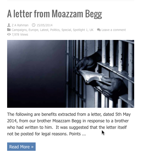 a letter from moazzam begg