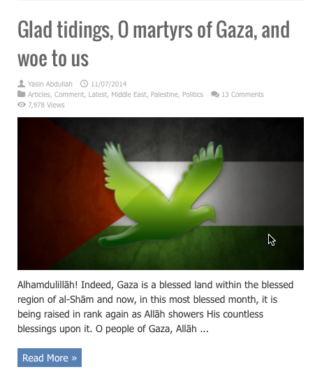 glad tidings martyrs of gaza
