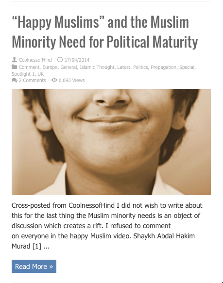 happy muslims need for minority