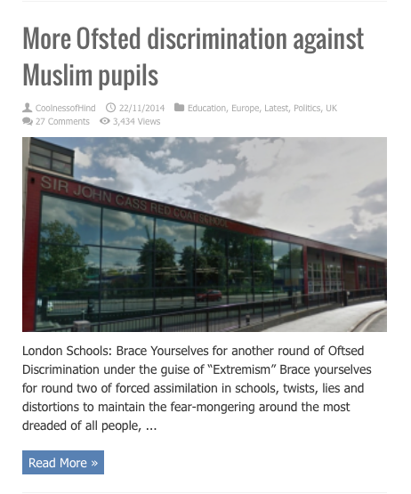 more ofsted discriminiation