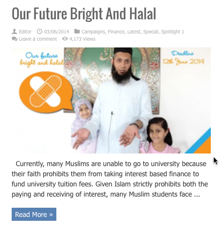 our future britght and halal