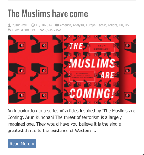 the muslims have come