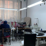 The workroom where some exiled Uyghur women engage in seamstressing and tailoring. Editorial credit: Maira Khan / Islam21c